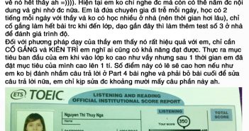 Thúy Nga – Đạt 720 điểm sau khi tham gia lớp Intensive