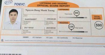 Nguyen Dang Manh Tuong 351x185 - Từ mất gốc tiếng Anh, TOEIC đạt điểm ngoài mong đợi