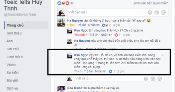Tổng Hợp Những Nhận Xét – Cảm Nhận – Chia Sẻ Của Học Viên Anh Ngữ Huy Trịnh