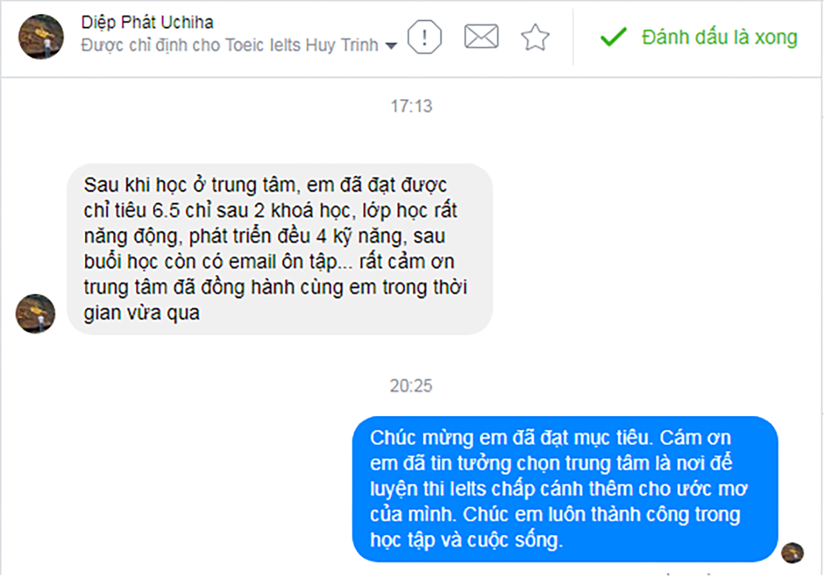 Vinh Danh Hưng Phát 6.5 Ielts Sau 2 Lớp Ielts Basic và Ielts Pro FEEDBACK DIỆP HƯNG PHÁT - Vinh Danh Hưng Phát 6.5 Ielts Sau 2 Lớp Ielts Basic và Ielts Pro