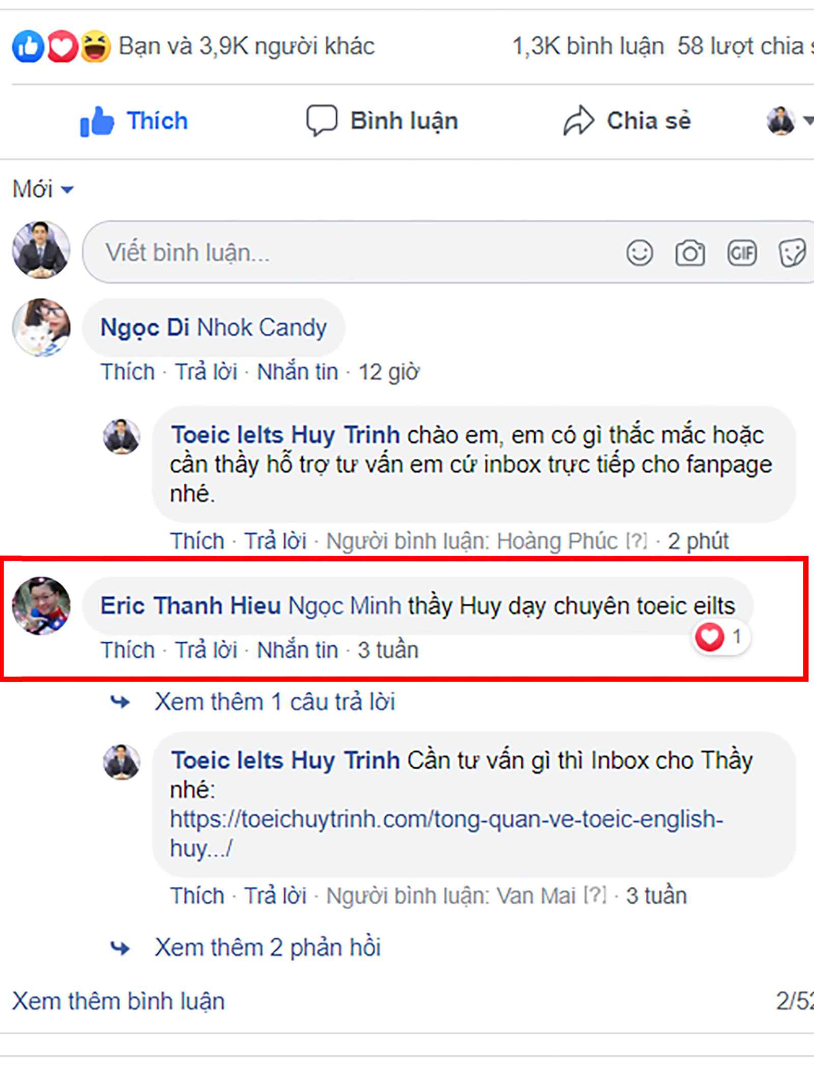 12 07 1 1 - Các Học Viên Nhiệt Tình Giới Thiệu Anh Ngữ Huy Trịnh Cho Bạn Bè