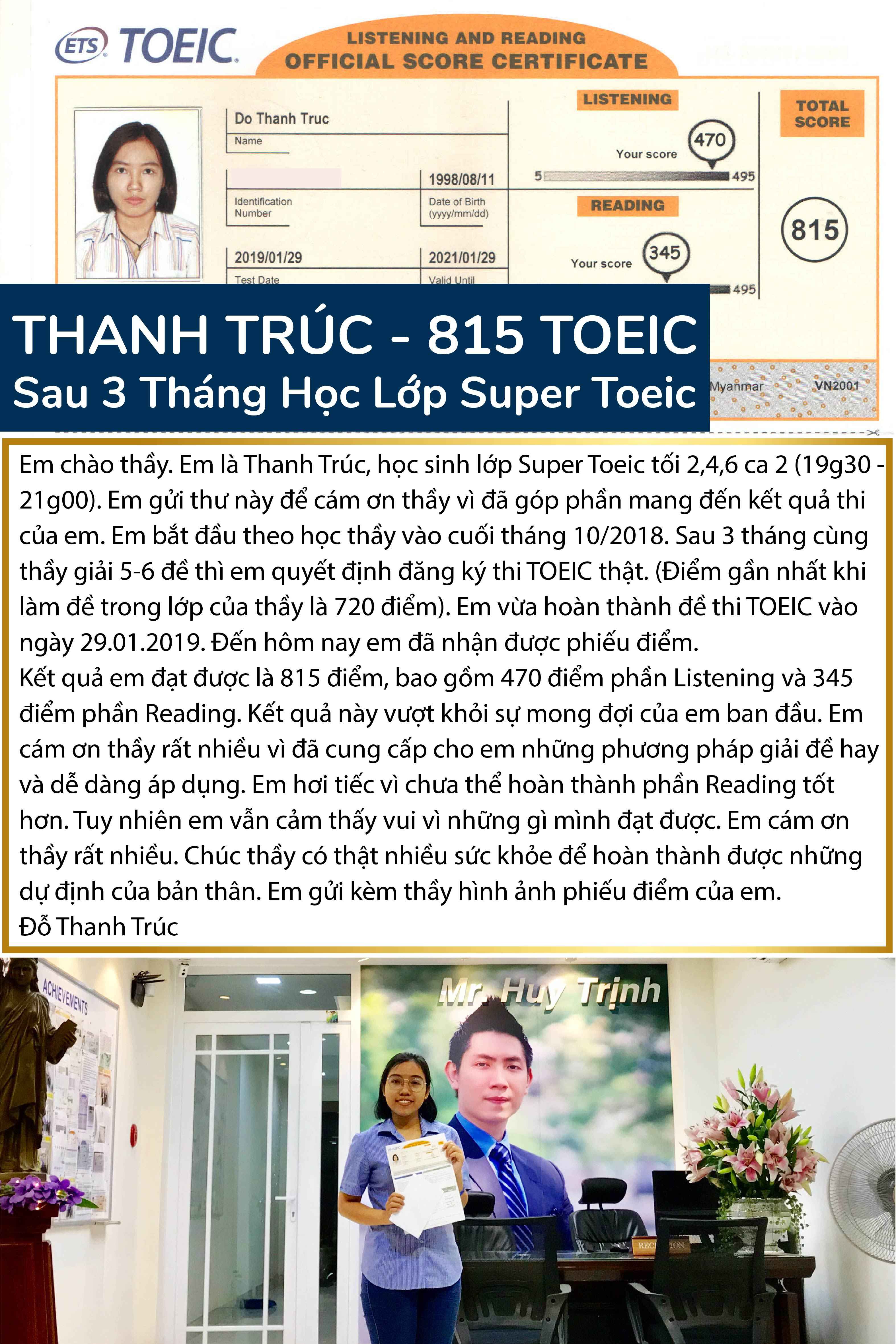 TOEIC 10 - TỔNG HỢP VINH DANH TOEIC - CẢM NHẬN HV LỚP SUPER TOEIC